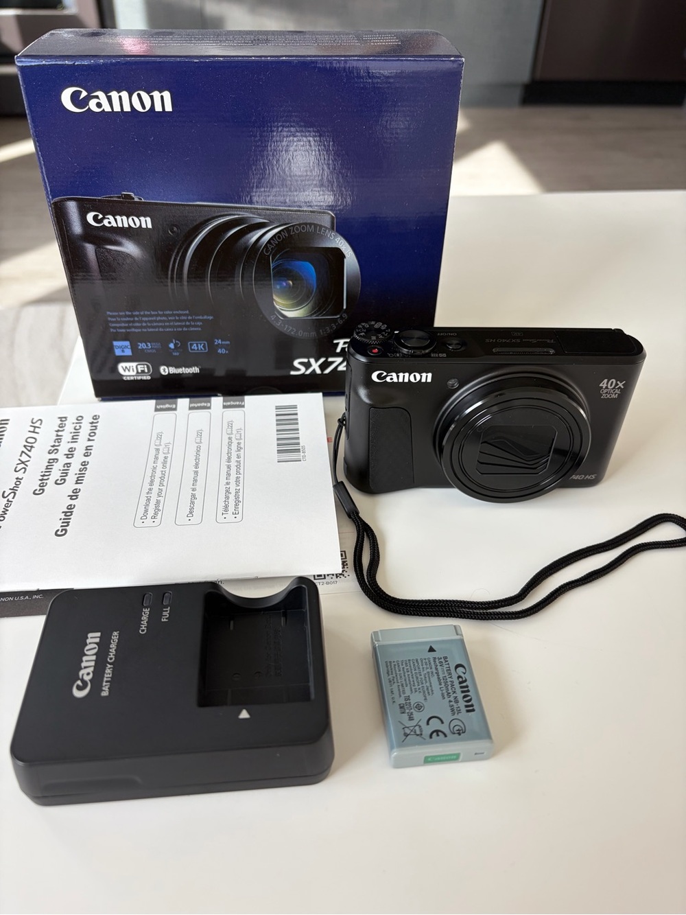 Canon PowerShot SX740 HS Digital Camera - Black